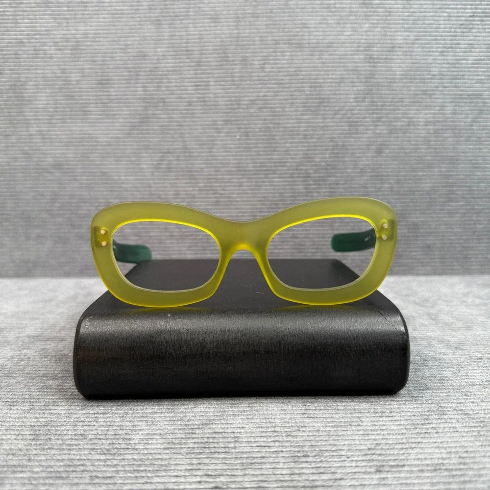 Danilo Carraro by Kador Venice Eyeglasses Green Cat Eye Frames Italy 52-21-145